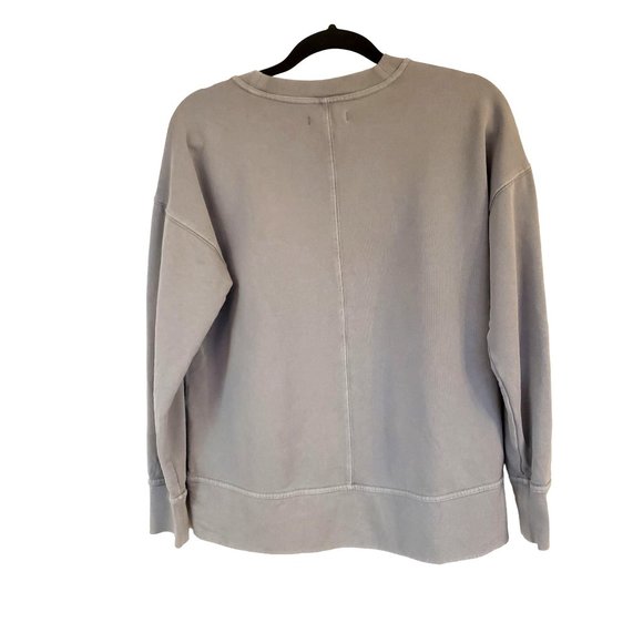 Madewell Sweater size Small oversized Blue gray washed out - Picture 2 of 10